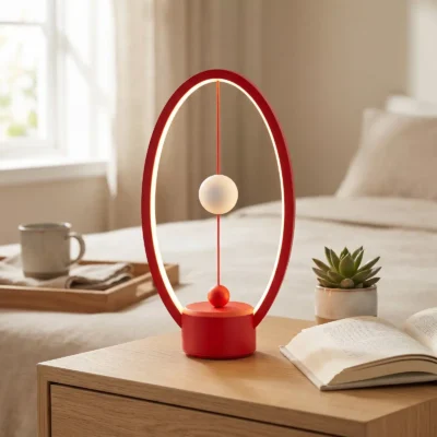 Magnetische Nachttischlampe mit Akku