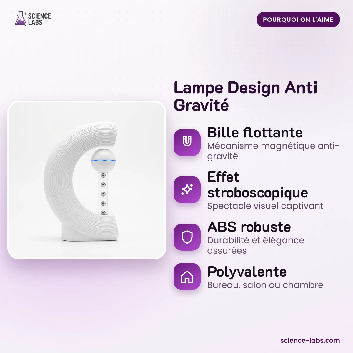 Anti Schwerkraft Designlampe Bild 3