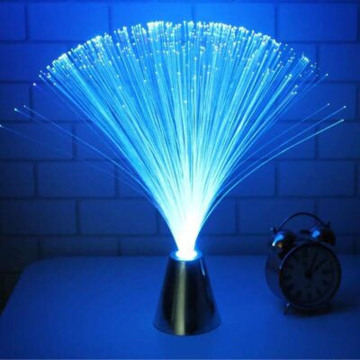 Glasfaser Lampe mit Farbwechsel