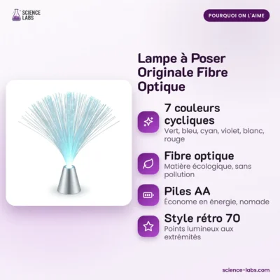 Glasfaser Lampe mit Farbwechsel Bild 3