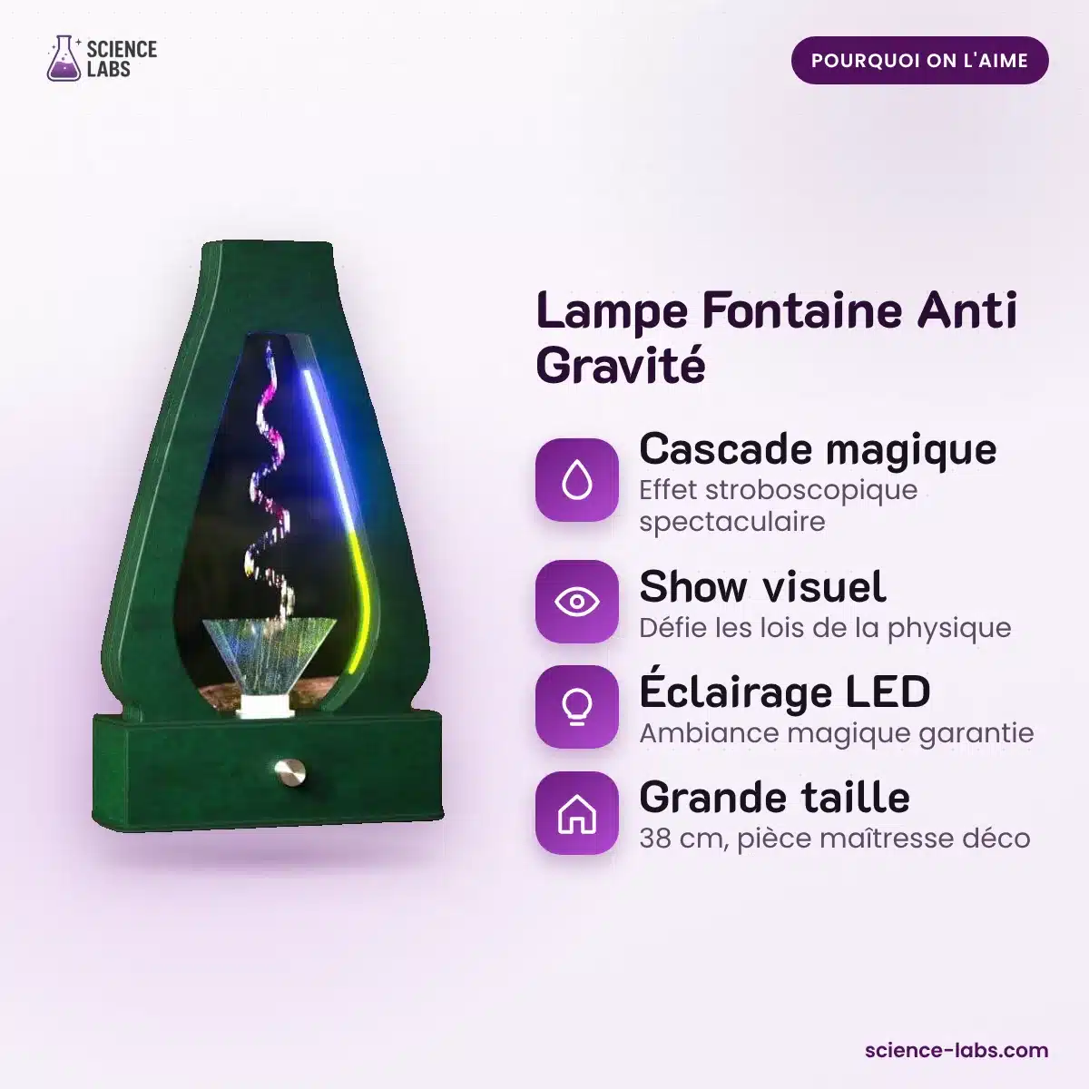 Anti Schwerkraft Brunnenlampe Bild 3