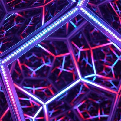 Futuristische Dodekaeder Tischlampe Bild 5