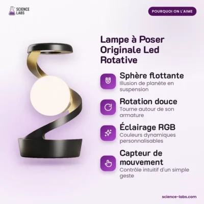 Rotierende LED Tischlampe Bild 3