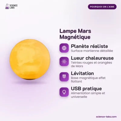Magnetische Mars Lampe Bild 3