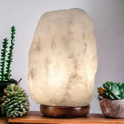 Weiße Salzlampe