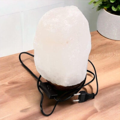 Weiße Salzlampe Bild 5