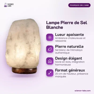 Weiße Salzlampe Bild 3
