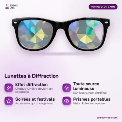 Diffraktionsbrille mit Regenbogeneffekt Bild 3