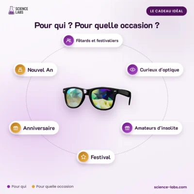 Diffraktionsbrille mit Regenbogeneffekt Bild 4