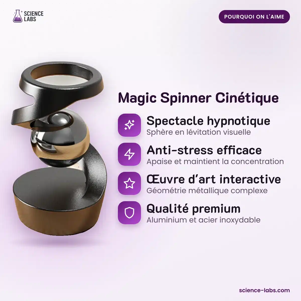 Magic Spinner Kinetischer Kreisel Bild 3