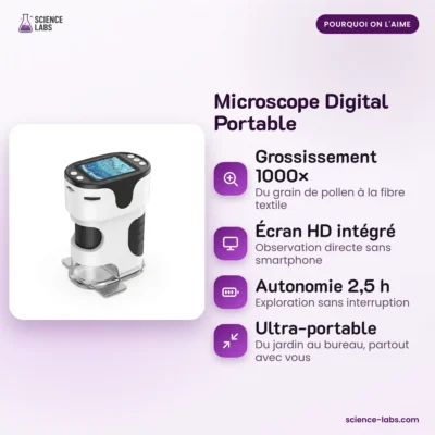 Tragbares Digitalmikroskop mit Display Bild 3
