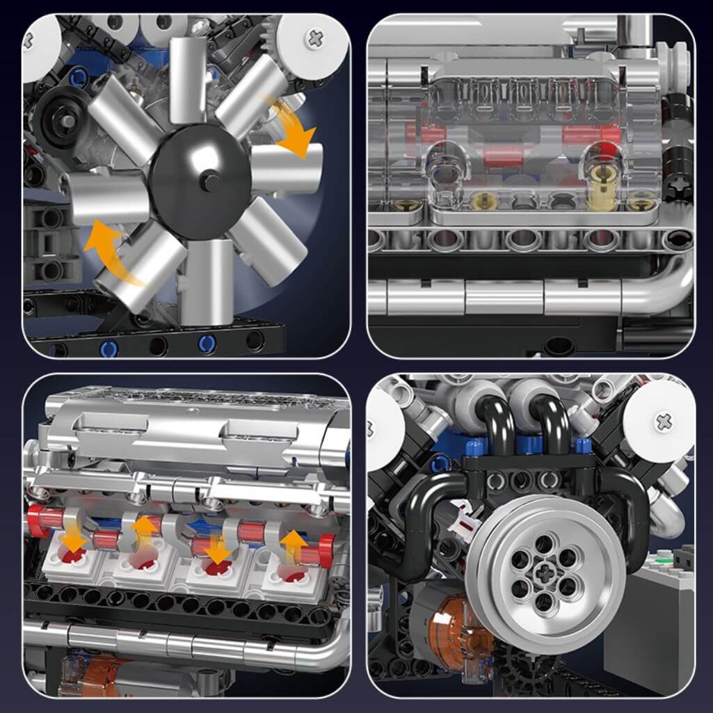 Mini V8 Motor Bausatz Bild 5