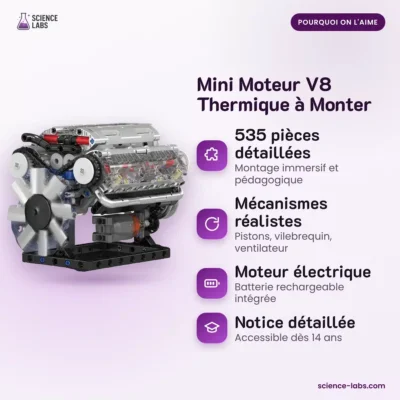 Mini V8 Motor Bausatz Bild 3