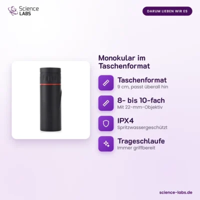 Monokular im Taschenformat