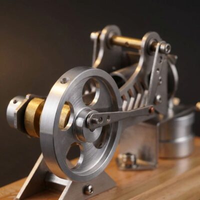 Deko Stirlingmotor mit Holzsockel Bild 5
