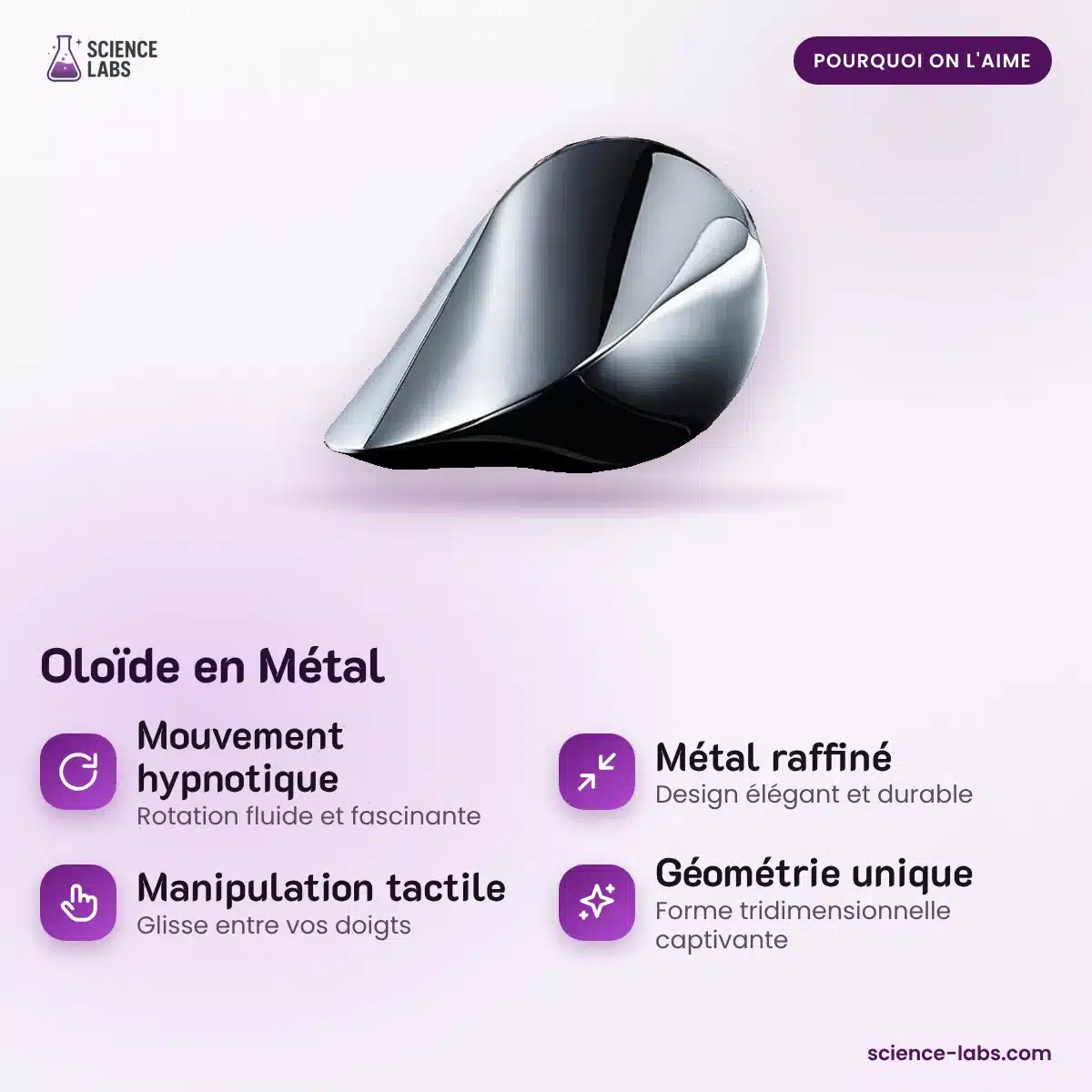 Oloid aus Metall Bild 3