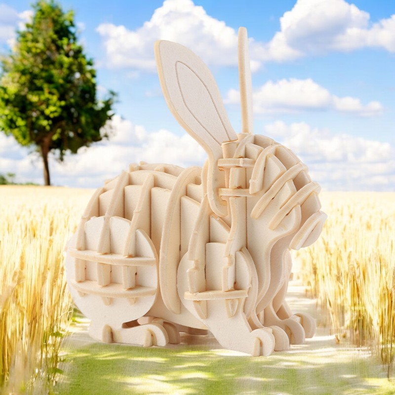 3D Holzpuzzle Tiere 5er Set Bild 5