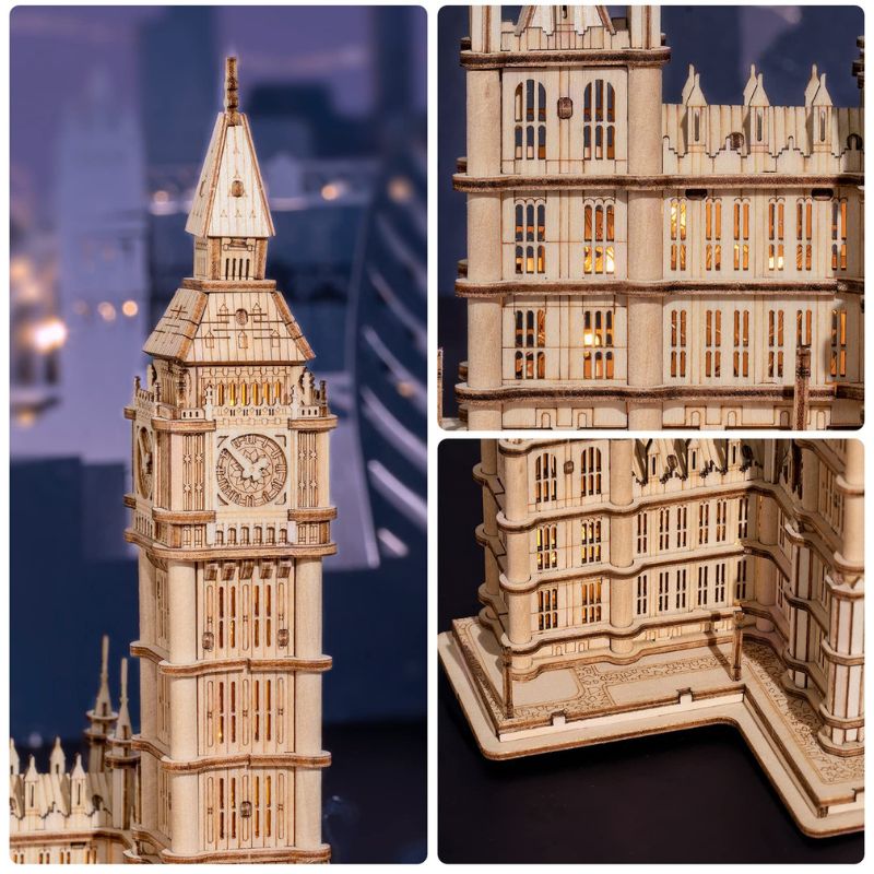 3D Holzpuzzle Big Ben LED Bild 6