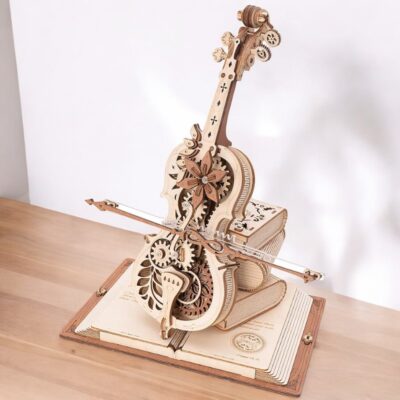 3D Holzpuzzle Geige Spieluhr