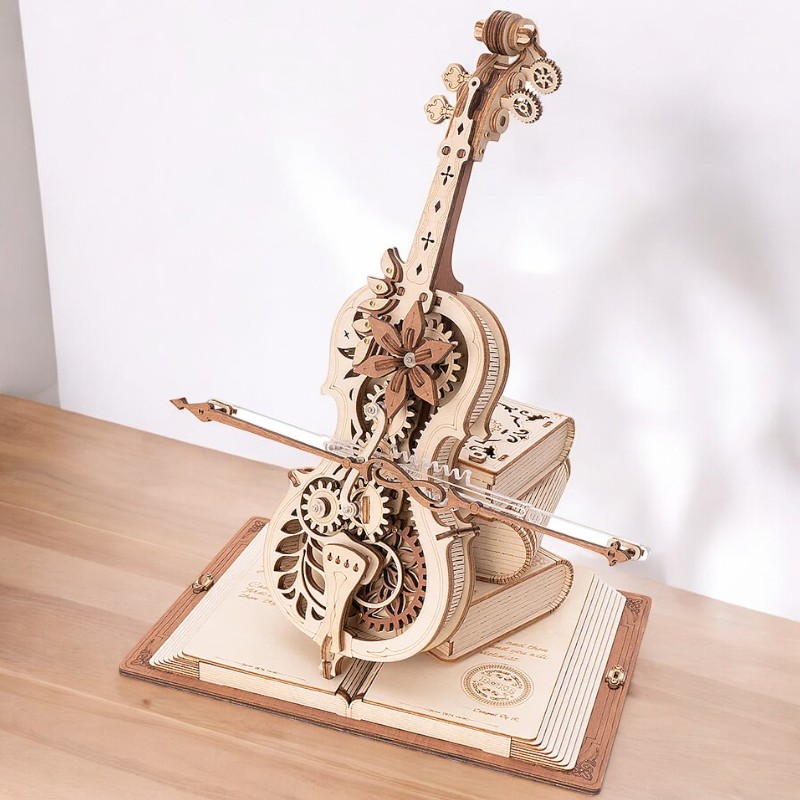3D Holzpuzzle Geige Spieluhr