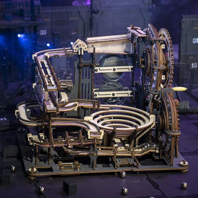 3D Holzpuzzle Kugelbahn Labyrinth