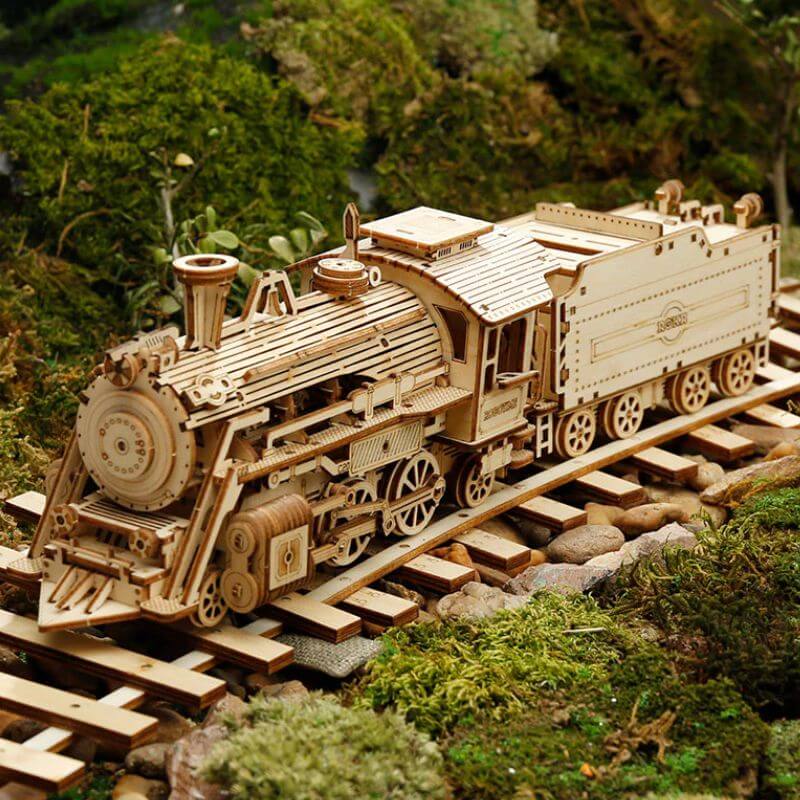 3D Holzpuzzle Lokomotive