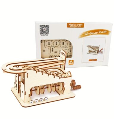 Mechanisches 3D Holzpuzzle Kugelbahn Bild 6