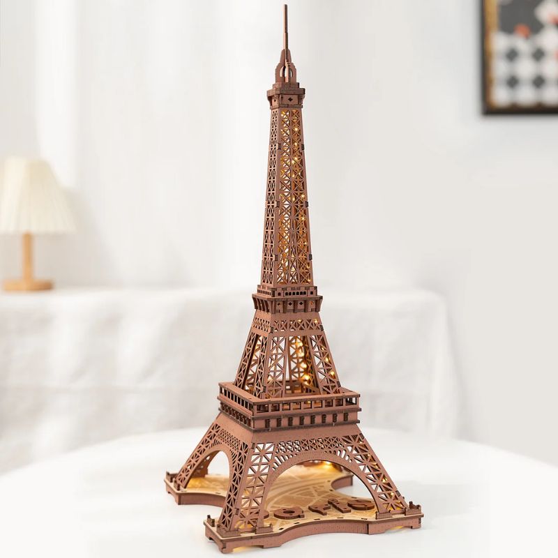 3D Holzpuzzle Eiffelturm mit Licht