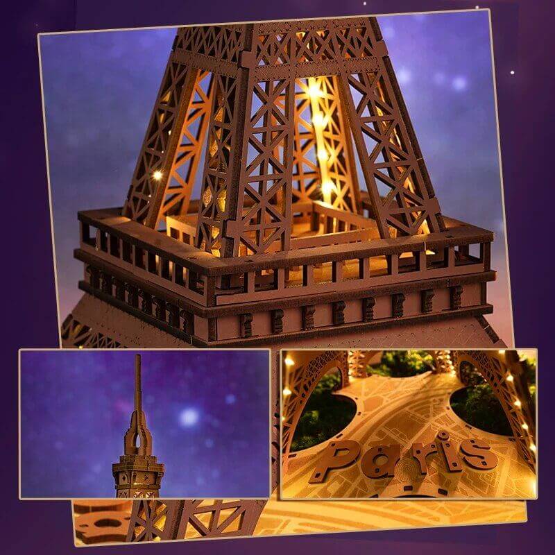 3D Holzpuzzle Eiffelturm mit Licht Bild 6