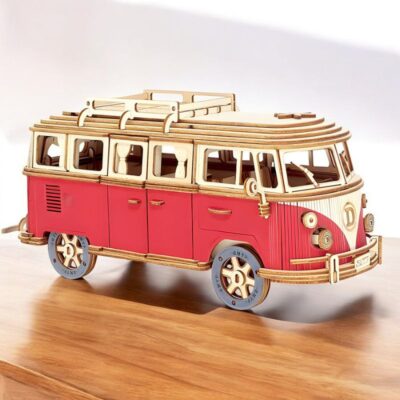 3D Holzpuzzle Auto Retro Bus Bild 2