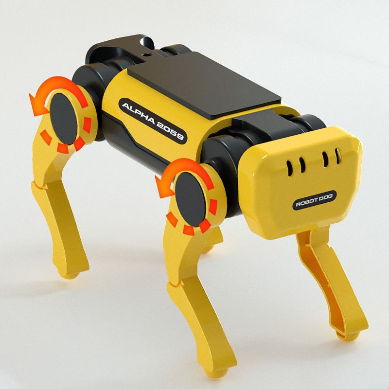 Solar Roboterhund Bausatz Bild 2