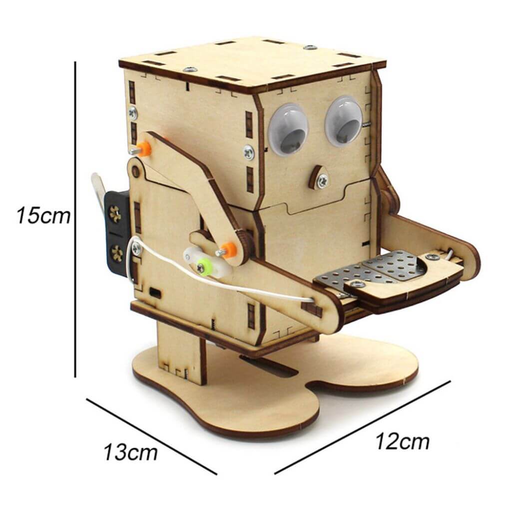 Roboter Spardose Bausatz Bild 7
