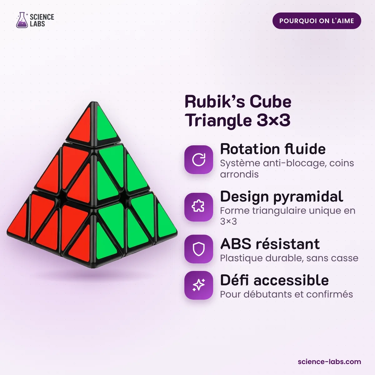 Zauberwürfel Pyramide 3x3 Bild 3