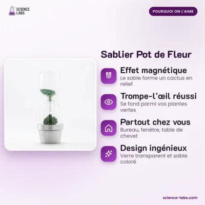Magnetische Sanduhr Blumentopf Bild 3