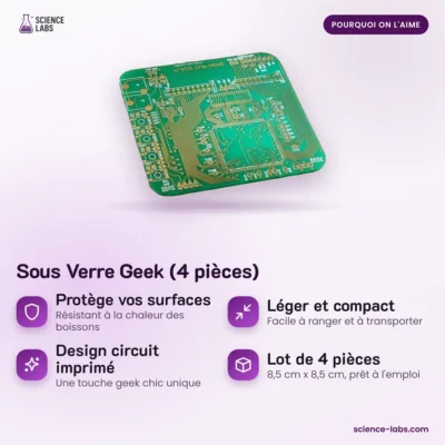 Geek Untersetzer 4er Set Bild 3