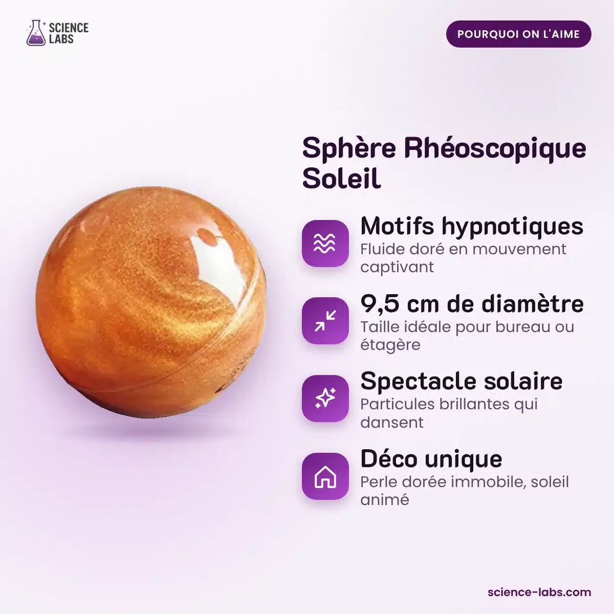 Rheoskopische Kugel Sonne Bild 3
