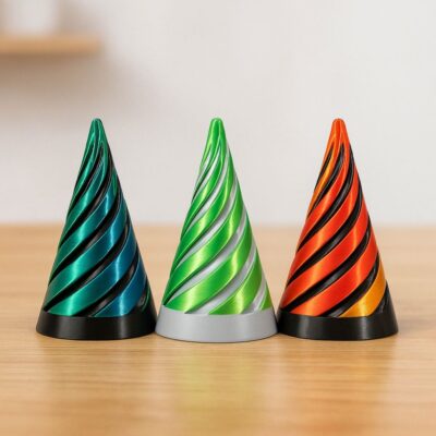 Spiral Cone Fidget 3D 3er Set