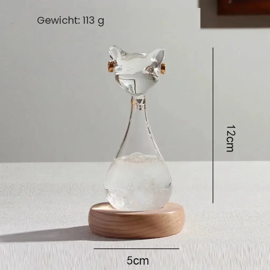 Sturmglas Katze im ägyptischen Stil