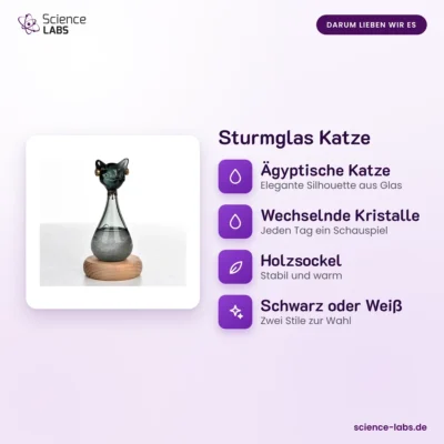Sturmglas Katze