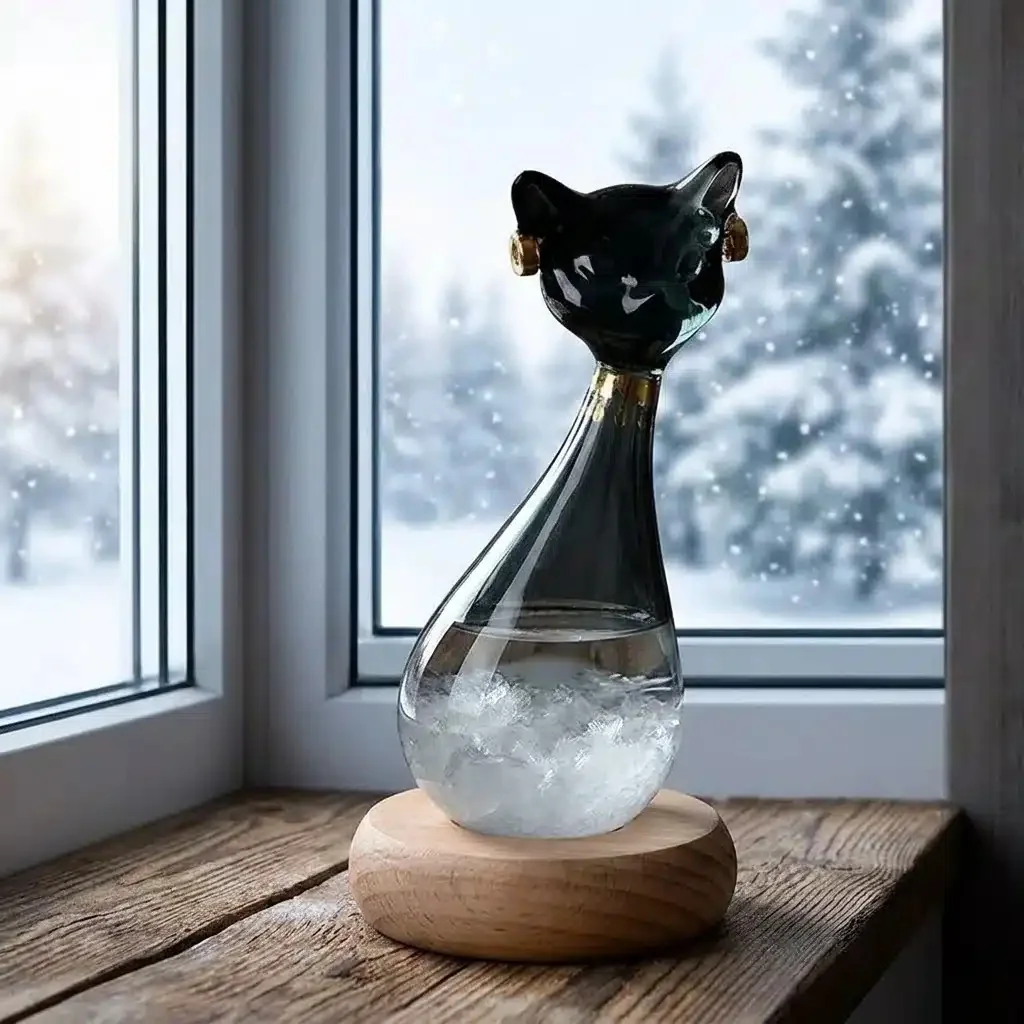Sturmglas Katze im ägyptischen Stil